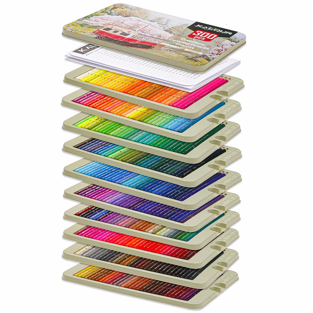 Kalour Premium Kleurpotloden, Set Van 120 Kleuren, Artiesten Zachte Kern Met Levendige Kleuren, Ideaal Voor Het Tekenen Van Schetsen Van Schaduw  21