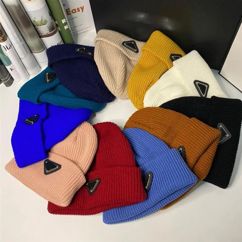 22SS WARME BEANIE MAN KVINNA SKULL CAPS Fall Winter Breatble Fitted Bucket Hat Cap Top Quality 11 Color5511501256N