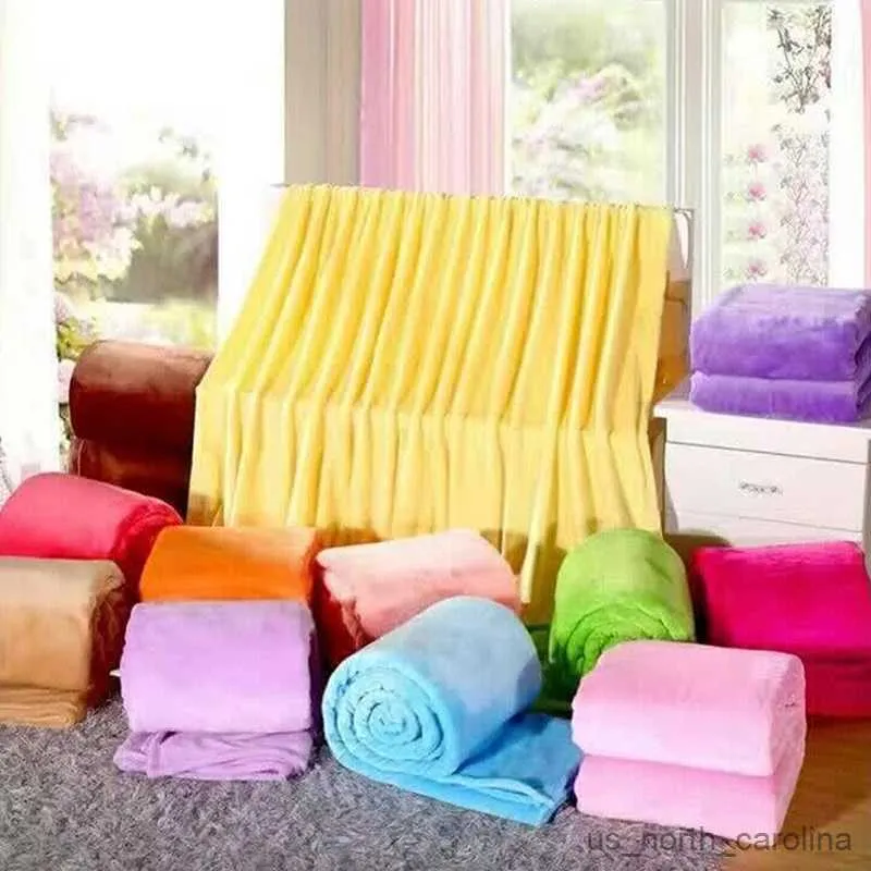 Manta suave y cálida para camas de visón, funda sólida para sofá, colcha, manta a cuadros, sábana, colcha R230615
