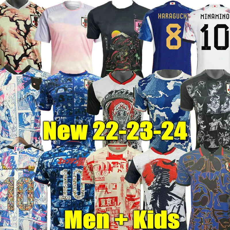 23 24 Maglie da calcio Maglie giapponesi Cartoon ISAGI ATOM TSUBASA MINAMINO ASANO DOAN KUBO ITO DONNA BAMBINI KIT Uniforme speciale giapponese 22 23 Maglia da calcio Versione giocatore