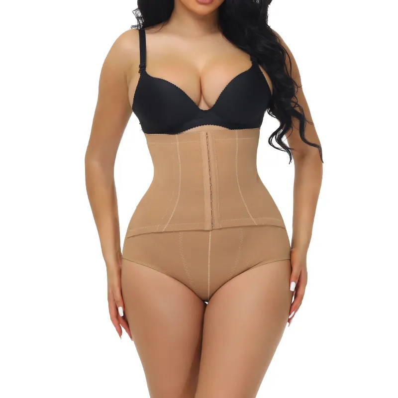 Vrouwen Thong Panty Shaper Hoge Taille Tummy Controle Slipje Afslanken Ondergoed Taille Trainer Vormgeven Slips Butt Lifter Shapewear 357