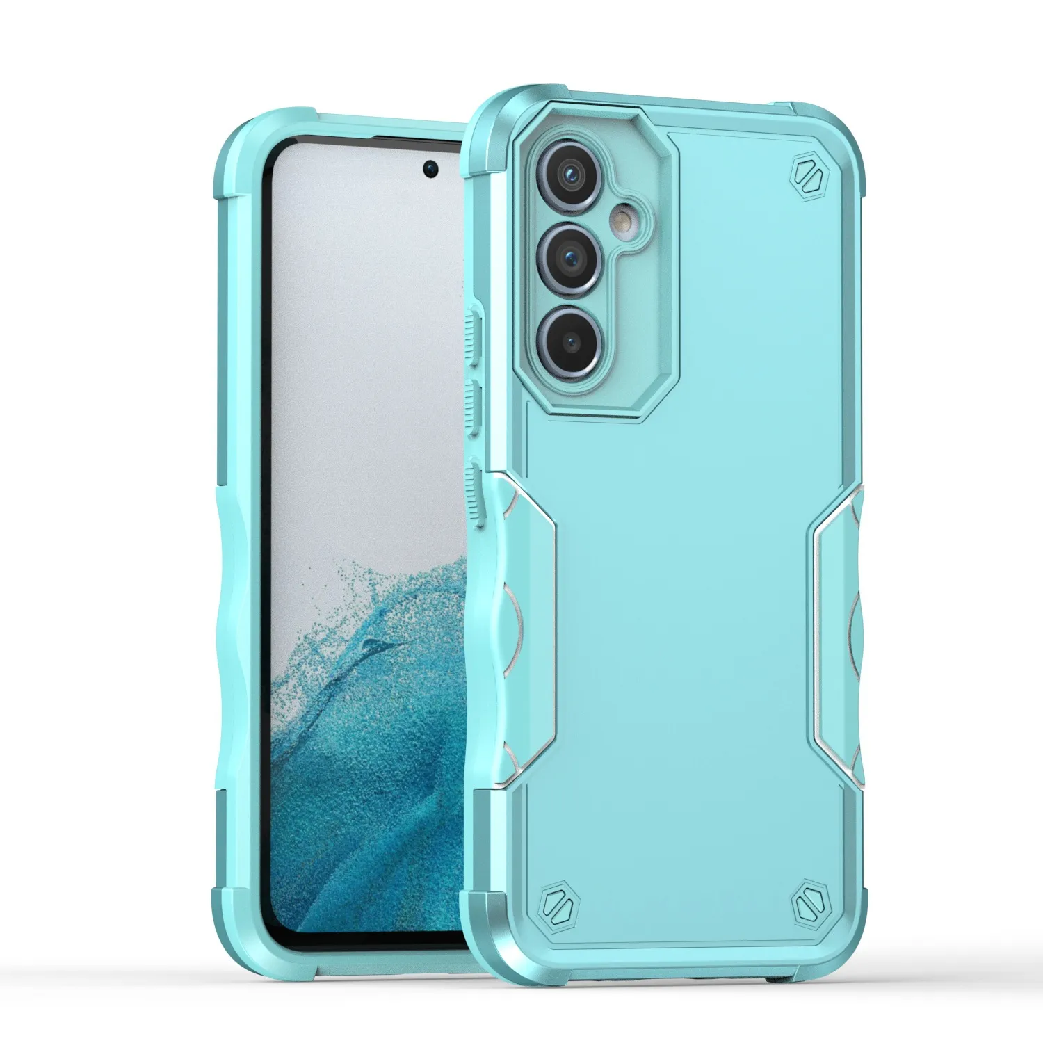 Armor - Funda transparente diseñada para Samsung Galaxy A34 5G, con  protector de pantalla de vidrio templado, 4 bolsas de aire incorporadas, 10