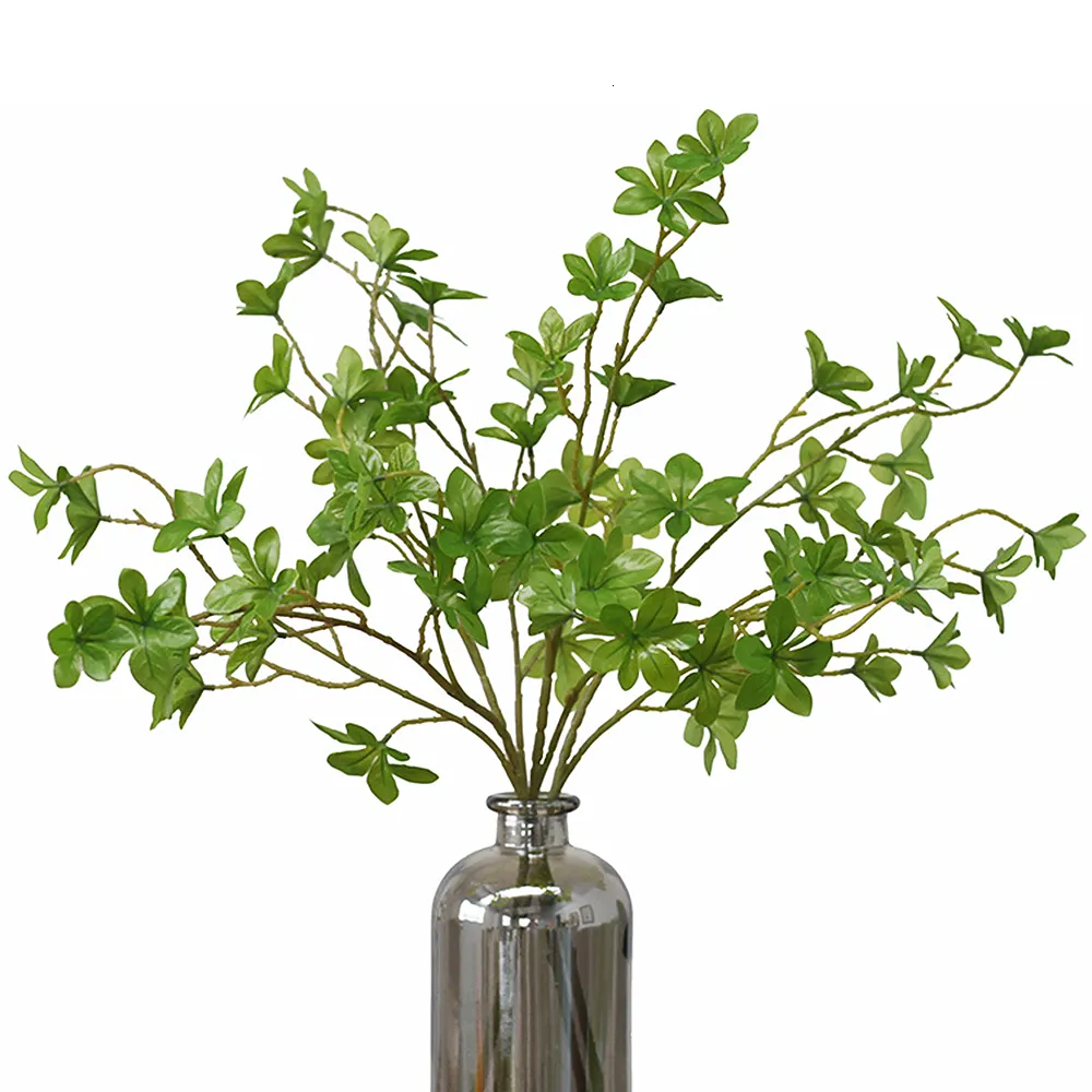 73cm Artificial Plants Japanese Bell Horse Drunk Wood Leaf Fake Flower Faux Tree Branch Indoor Table Top Green Plant Decoration