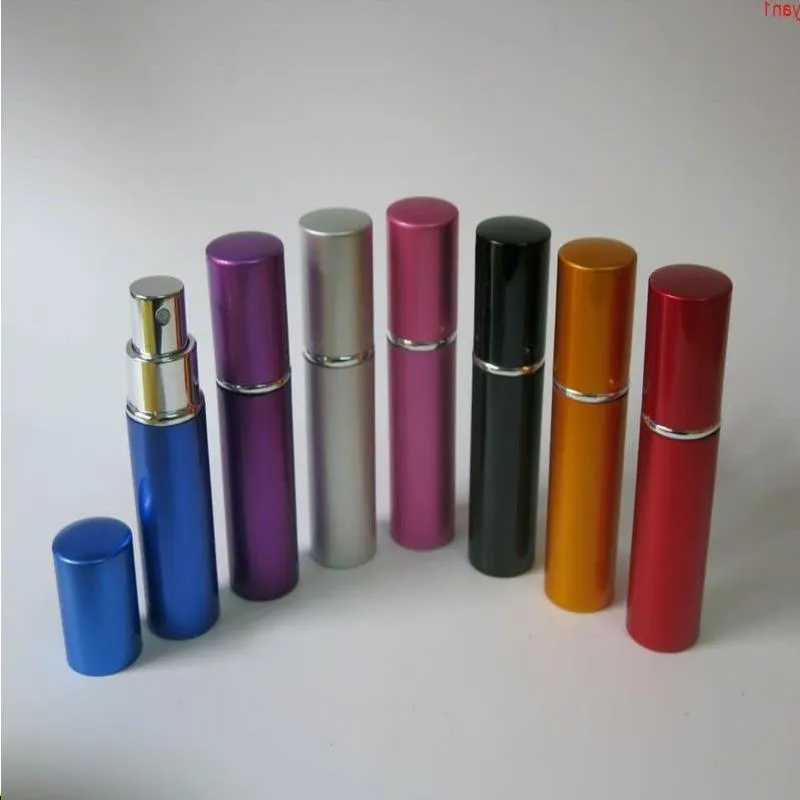 10 ml Refillabe Portable Parfym Bottle 10cc Aluminium Spray Parfum Atomizer 1/3 Oz Fragrance Cosmetic Packaging High Qty AJPCI