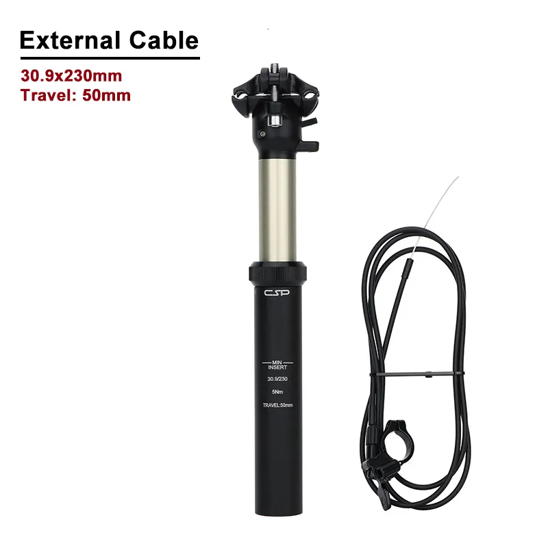 Aluminum Alloy DNM Dropper Seat Post With Remote Control For MTB