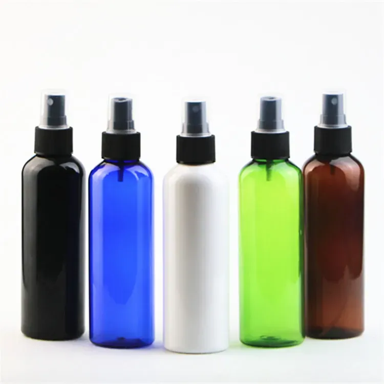 200 ml runde Schulter-PET-Spray-Plastikflasche, Parfüm-Sprühflasche, feine Nebel-Make-up-Flaschen werden separat abgefüllt