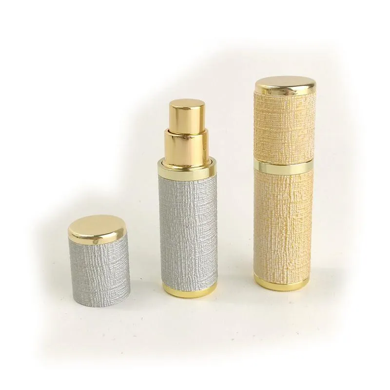 絶妙な革5MLミニポータブル補充可能な香水アトマイザースプレーボトル空のボトル化粧品コンテナボトルガラス内側mtfmv