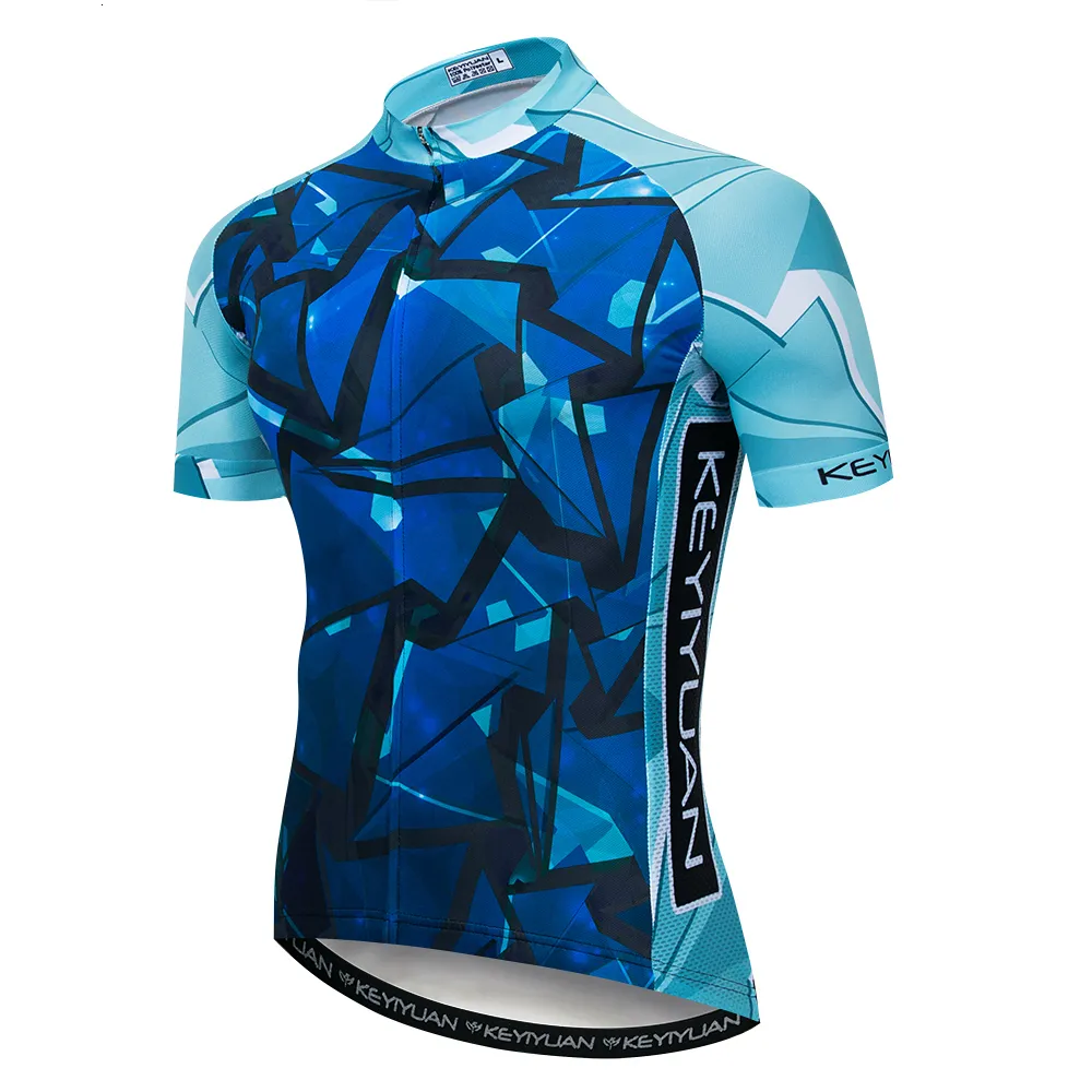 Camisas de ciclismo Tops camisa de ciclismo Homens Camisa de bicicleta Pro MTB Camisa Maillot Ropa Ciclismo Top Racing Bicicleta mountain road ciclo top verão azul 230614