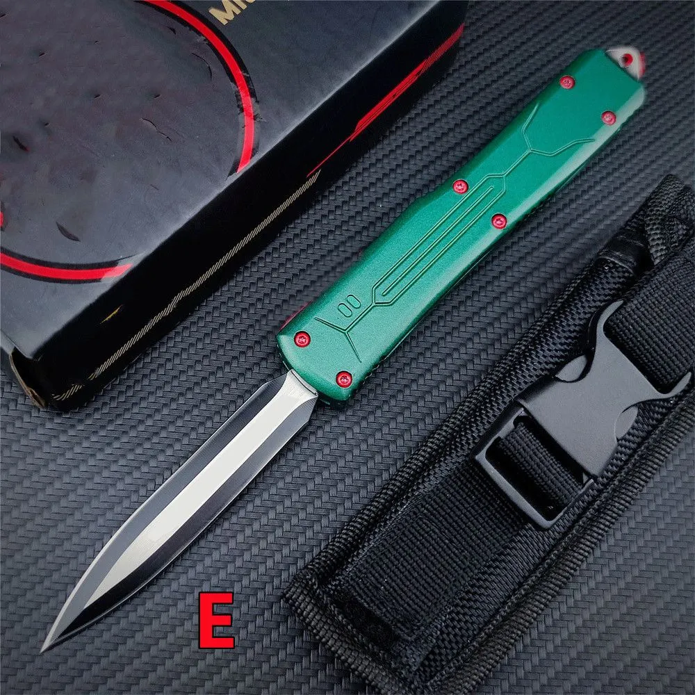 High Quality Multi Functional Auto Knife Bounty Hunter Double Action Tactical Pocket EDC Custom Outdoor Tools 440C Blade zinc alloy Handle D2 MT BM