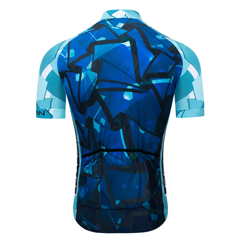 thumbnail image 2 of YKYWBIKE Men's Short Sleeve Cycling Jersey - Breathable, Moisture Wicking, Back Pockets 2 of 5