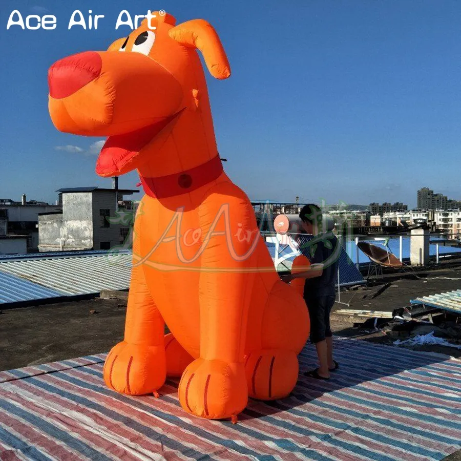 3mH  advertising Inflatable Dog Cartoon Animal Model for Zoo Pet shop Promotion Decoration