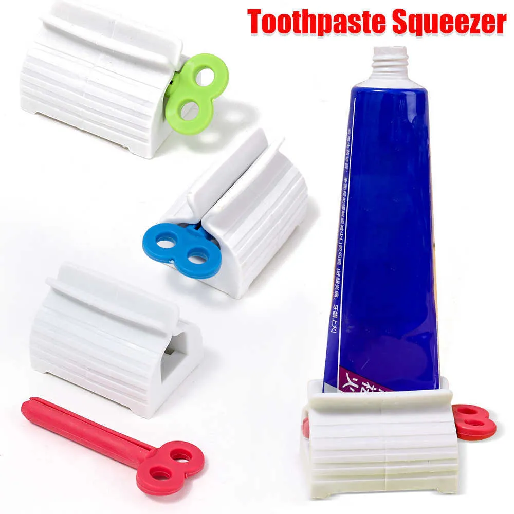 Nieuwe Tandpasta Dispenser Squeezer multifunctionele Tandpasta Organizer Standhouder Gezichtsreiniger Squeezer Voor Badkamer Accessoires