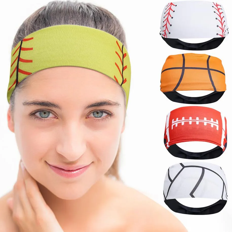Basketball Softball Sports Sweat Headbands Girls Yoga Fitness Women Hair Accessories Bandannas Wide Running Baseball Hairband