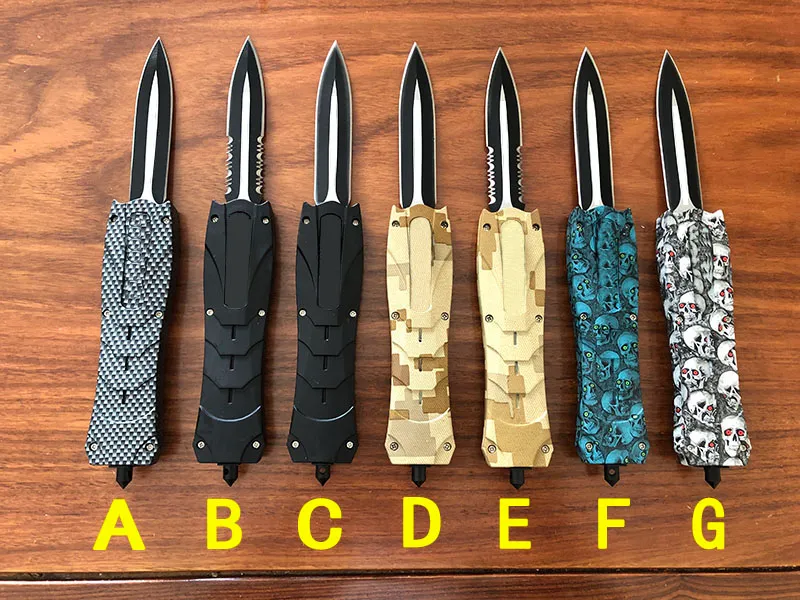 US Style Bench BM Double Action Couteau automatique 7 style EDC POCKE Self-défense Hunting 3300 3310 3400 4600 9400 9600 C07 A07 UT85 Auto Couteaux Godfather 920 Exocet UT88