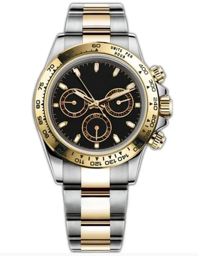 Mens Women Movement Datona Daytonas Watch 40 مم الساعات الميكانيكية الأوتوماتيكية CASE CASE Steel Strap GIFT FOR MEN