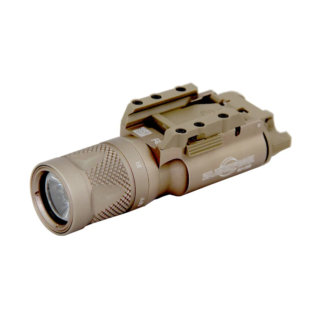 Tactical X300V Vapen Ljus Dual-Output LED Vitt ljusjakt Rifle Pistol Ficklight Fit 20mm Picatinny Rail