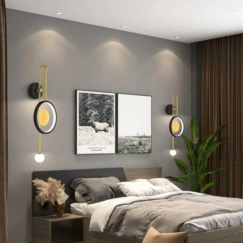 Wall Lamp Modern Style Long Sconces Led Applique Lustre Turkish Swing Arm Light Smart Bed Mount