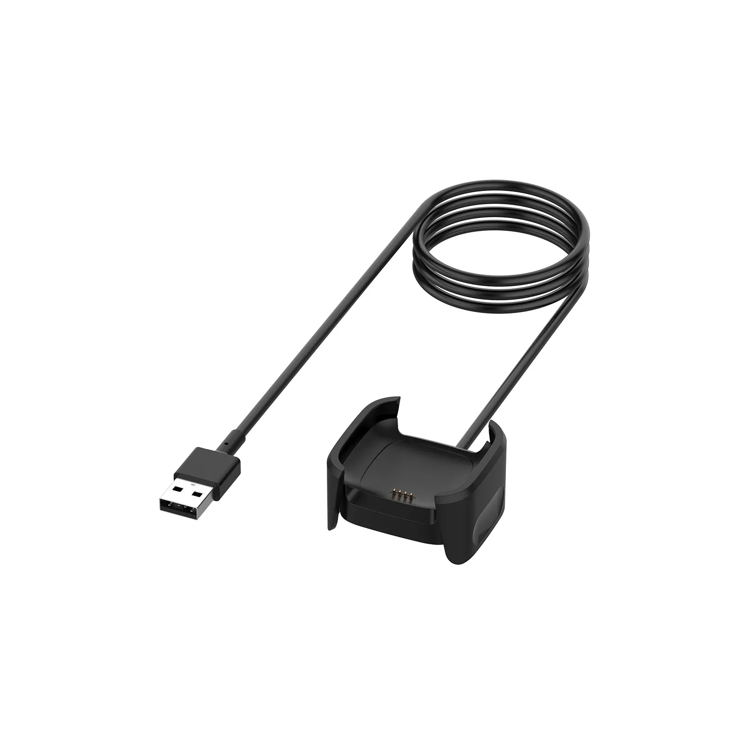 2 PZ/LOTTO Nero 1 M USB Caricatore Veloce Cavo di Ricarica Dock Stand Culla Per Fitbit Versa 2 Smart Watch Accessori