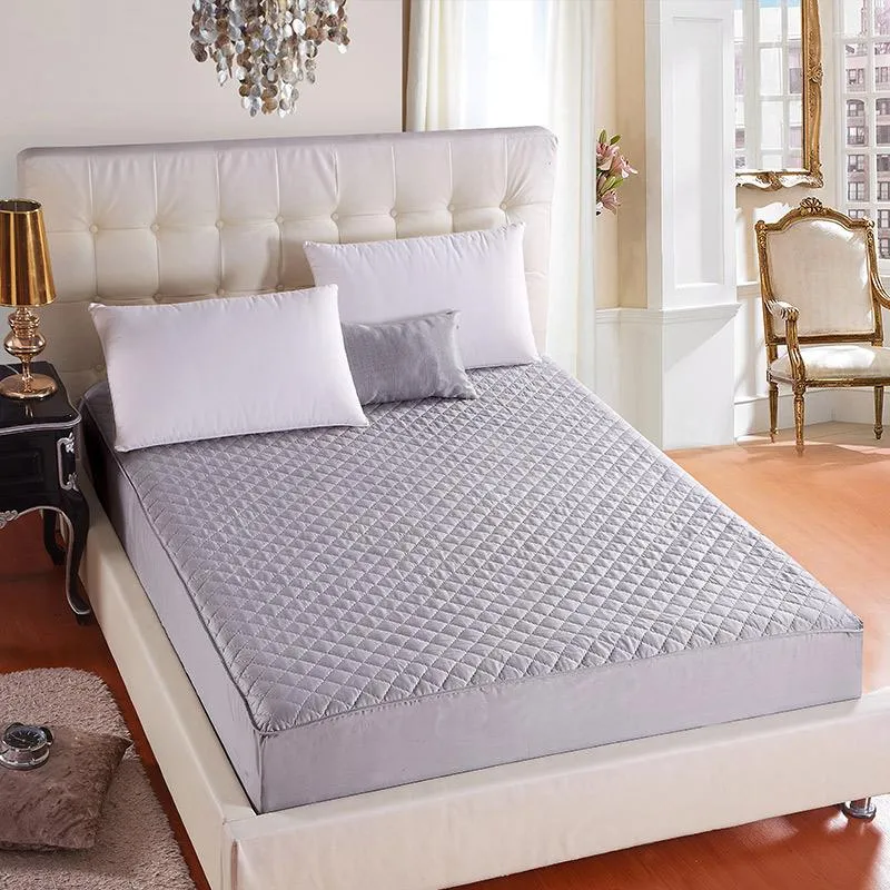 Bedspread Hypoallergenic Quilted Bed Mattress Pad防水カバーソフトトッパー洗えるプロテクターMatelas