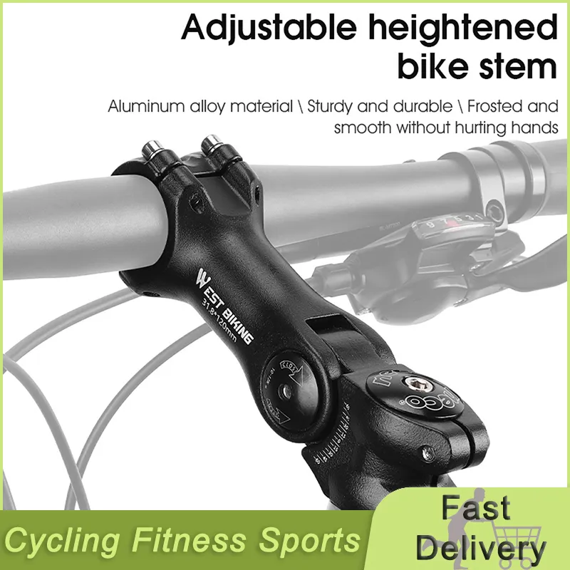 Bike Groupsets Adjustable Bicycle Handlebar Stem Variable 60 Degree Angle Aluminum Alloy Riser Road Front Fork Adapter 230614