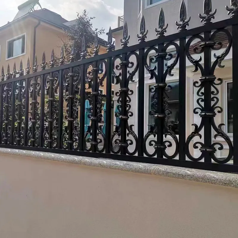 decoration Customized size color style protective safety fence iron fence Garden building residential