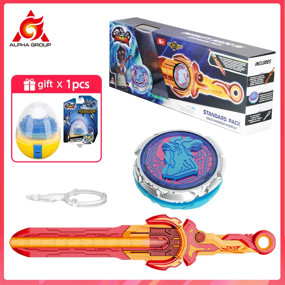 Kreisel Infinity Nado 6 Standard Pack-Blazing War Bear Leuchtender Metallkreisel Kreisel mit Monster-Symbol Schwertwerfer Anime-Kinderspielzeug 230614