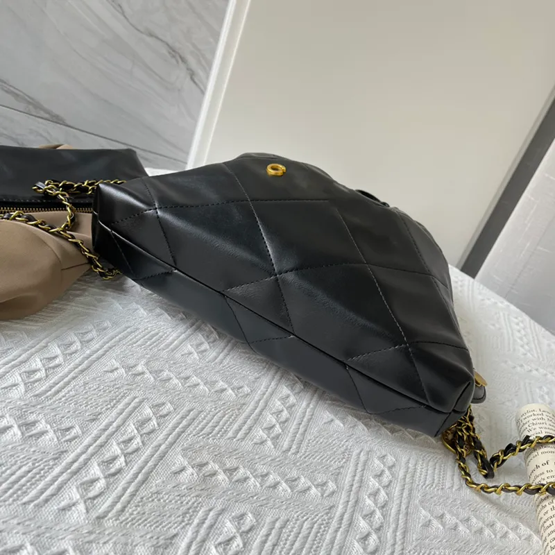 backpack designer backpack luxury women bag shoulder bag stitching gold buckle design large capacity fashion style bag with small purse very good