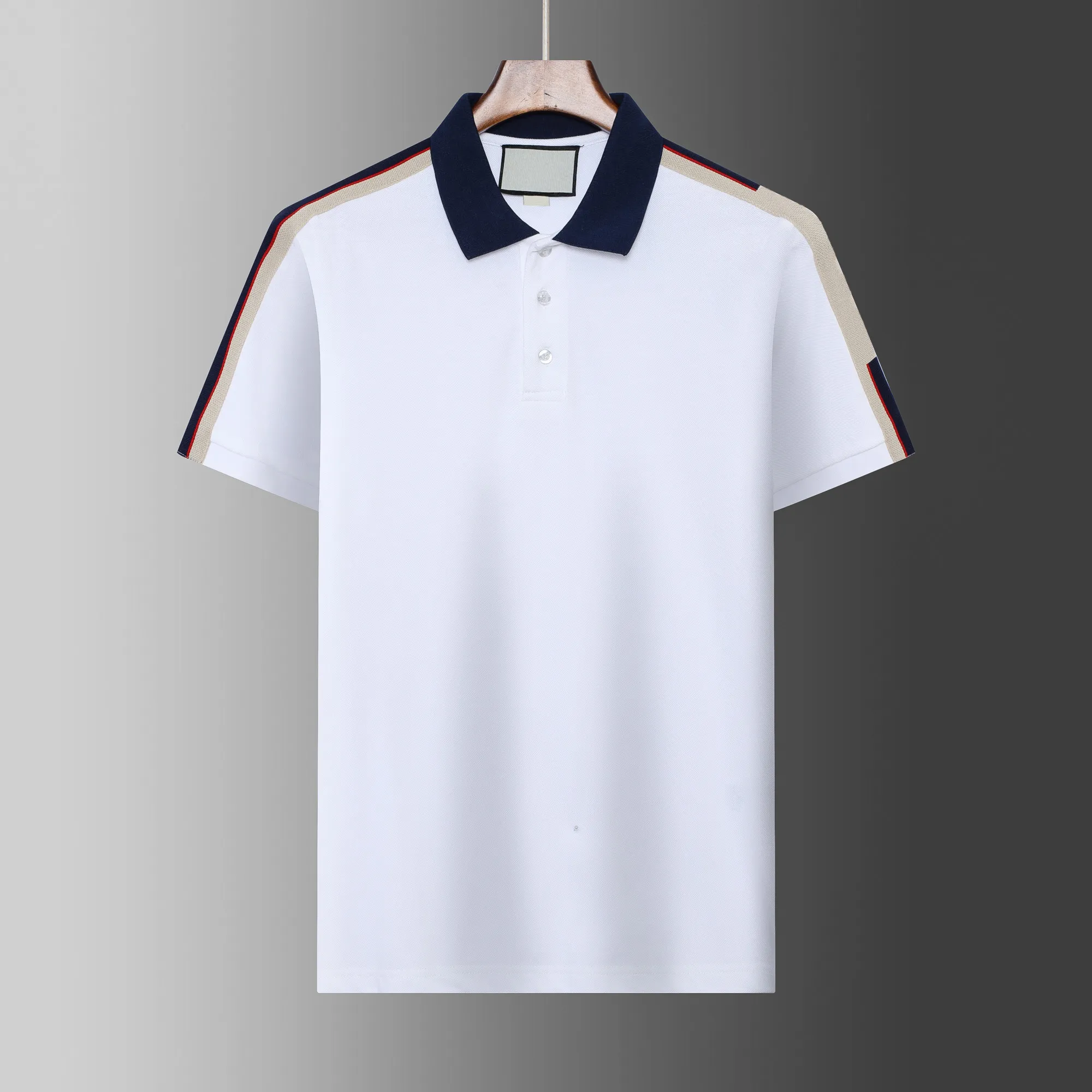 Hommes Polo manches courtes mode été Polo t-shirts lâche solide Hip Hop décontracté affaires sport haute rue hommes Polos chemises