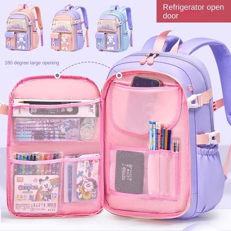 Cute Kawaii Backpack for Girls - Kids School Bag, Large Elementary Backpack,  Cartoon Travel Backpack, Grades 1-6 - Buy Now! from Dhgate Backpacks -  price 55.86