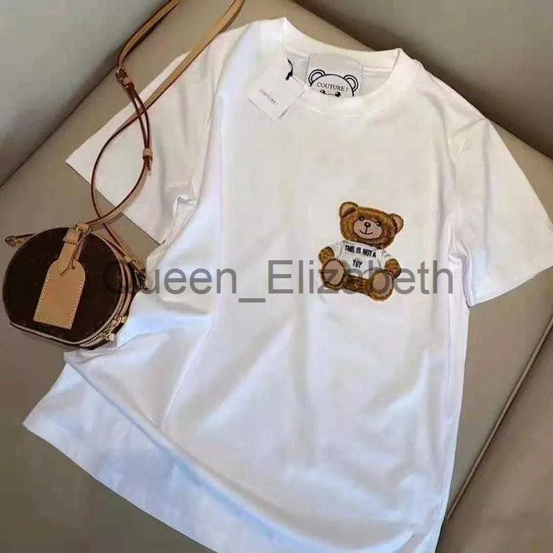 Womens TShirt Womens Tshirts Mens Tops Tees Fashion Print Short Sleeve Coats Casual Top Couple Clothing Womens cartoon bear loose short sleeves Shirts Si J20615