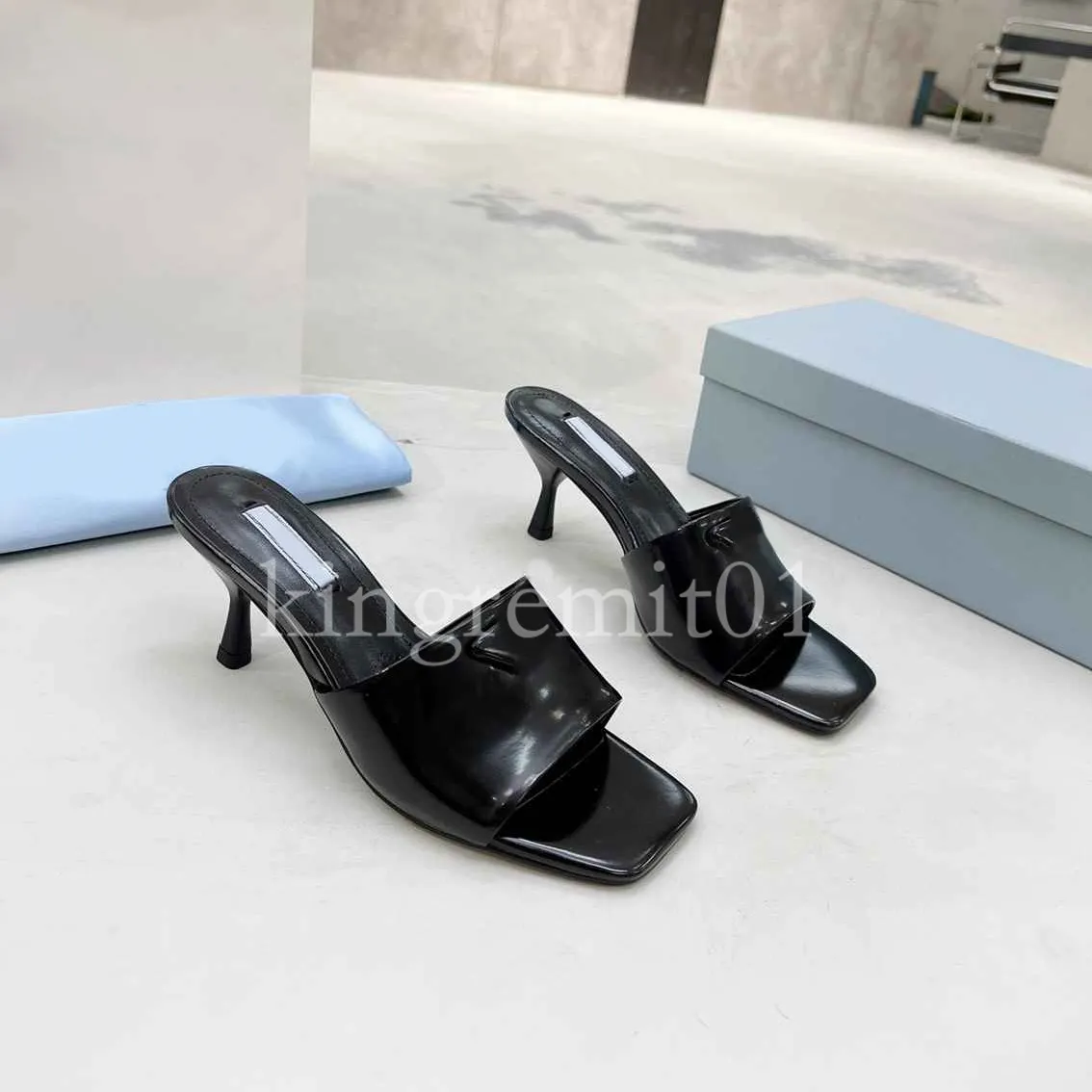 Studded Strap Ladies Heeled Slippers - White | Konga Online Shopping