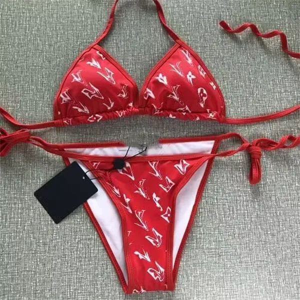 Bikini Dames Badpakken Set Strandbaden Tweedelige set bikini Wind Zwemkleding Dames Klassieke badmode 1245