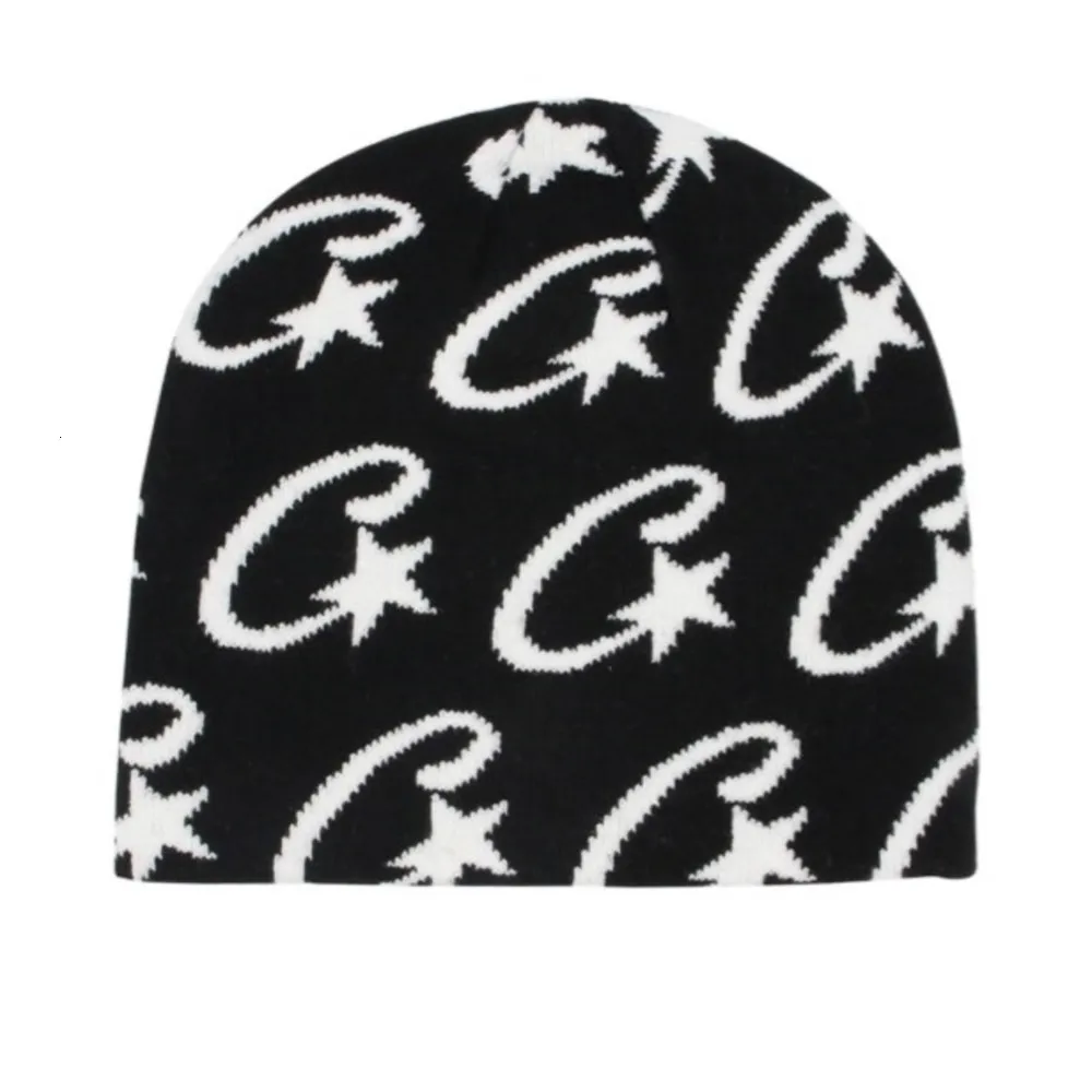 Beanie/Skull Caps Street Punk Herrenmütze Hip-Hop-Ornamente in den 1990er Jahren warme gestrickte Wollmütze Herrenmütze Beanie Wollmütze Y2K 230614
