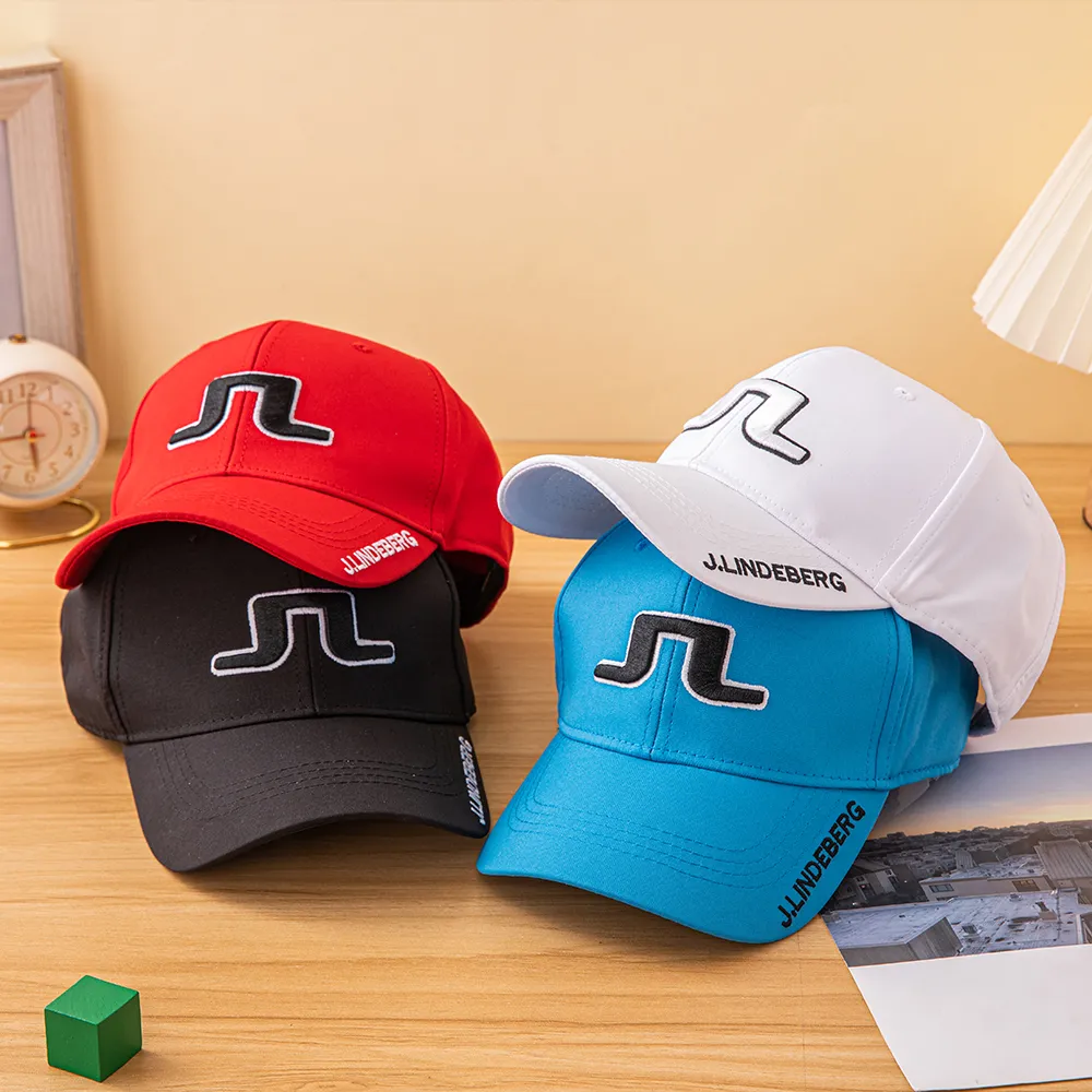 Snapbacks J LINDEBERG GOLF Caps Mens and Womens Baseball Hats Embroidered Golf Brand Designer 230615