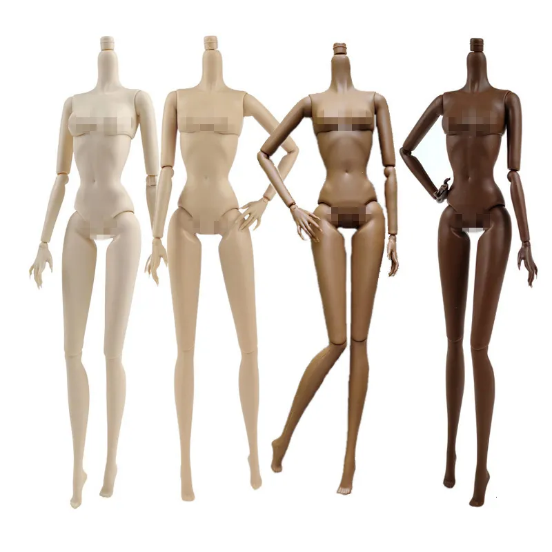 Doll Bodies Parts High Quality 12inch Joints Movable Doll Nude Body 4 Colors Doll Figure Body for FR IT PP 16 Size Doll heads 230614