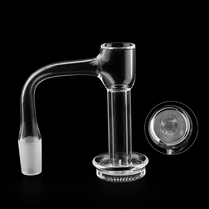 Accessoires pour fumeurs à bord biseauté à soudure complète Terp Slurper Quartz Banger avec fond de grille 3 * 30 Pilule rubis pour conduites d'eau Dab Rigs