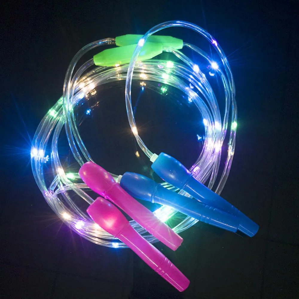 Toy Kid LED Multicolor Luminous Sports Health Fitness Glowing Skipping Rope Game