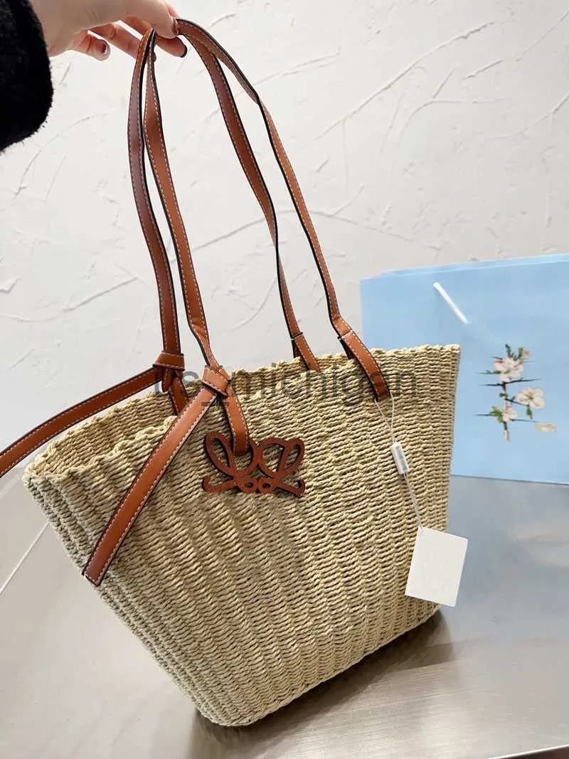 Torby wieczorowe Kobiety Straw Bag Designer Vintage Torba na zakupy Torby mody Torby Duże torebka Letnia podróż podróżna