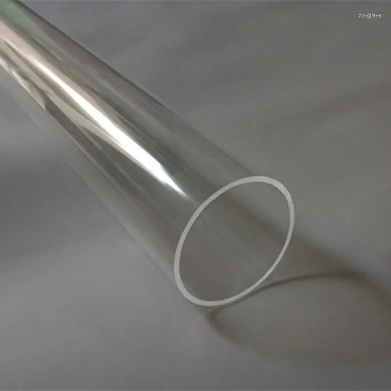 Douchegordijnen 6 stuks Acryl Clear Tube OD80X2X1000MM Geëxtrudeerde Led Lamp Plastic Pijp PMMA Perspex Buizen Gordijn Polen