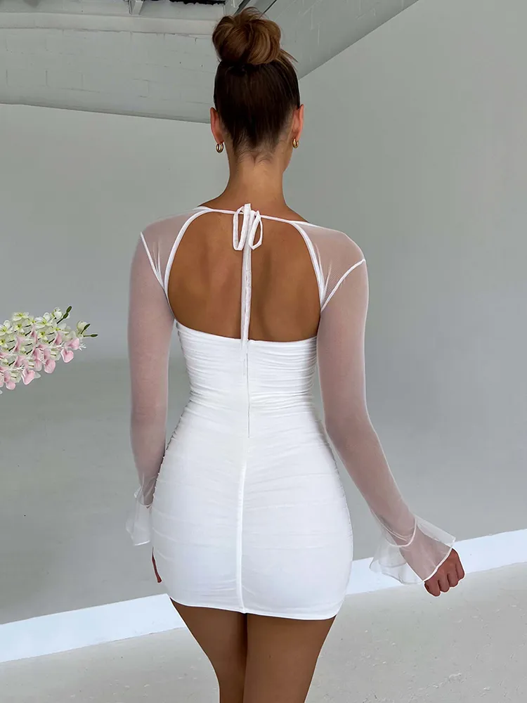 backless zipper dress bbyyblizz giving main character energy Tie Back Zipper Backless Slip Mini Dress #micasofficial #micasgal #micasfashion