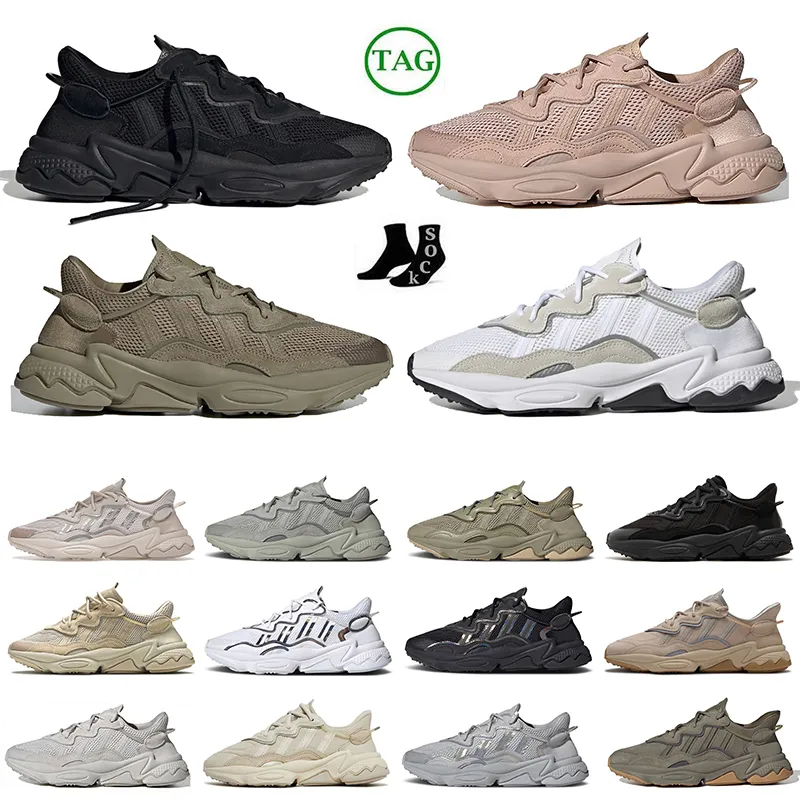 Ozweego OG Sapatos para Mens Mulheres Casual Pai Nuvem Branco Preto Bliss Plataforma de Carga de Carbono Atlético Dhgate Sapatilhas Treinadores