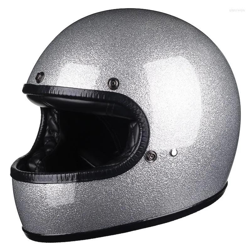 Retro Full Face Motorcycle Helmets Nearby With Personality Combination