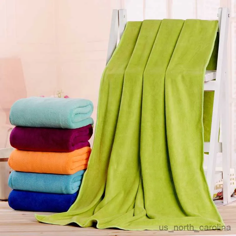 Koc szybkie suszone zagęszczone chłonne ręczniki kąpielowe miękkie drzemki koc piękno salon ręcznik masaż stóp do domu tkanina R230615