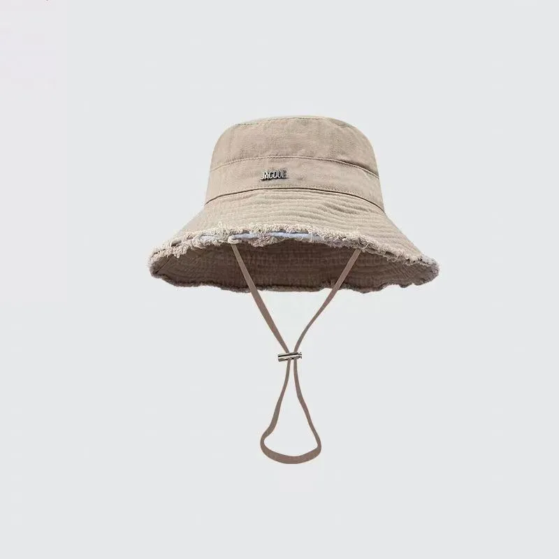 Wide Brim Bucket Hat Fashion Trend, Vintage Frayed Cap for Women, Eight  Colors, Stylish Sun Protection