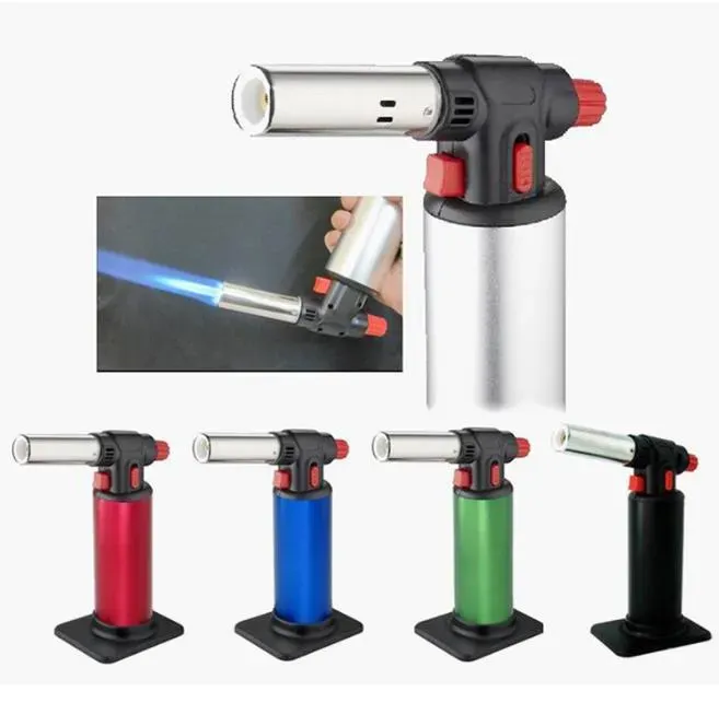 Chef Food Blow Creme Brulee torch Dab Jet Flame Butane Lighter Kitchen Culinary Brazing Torch Lighters