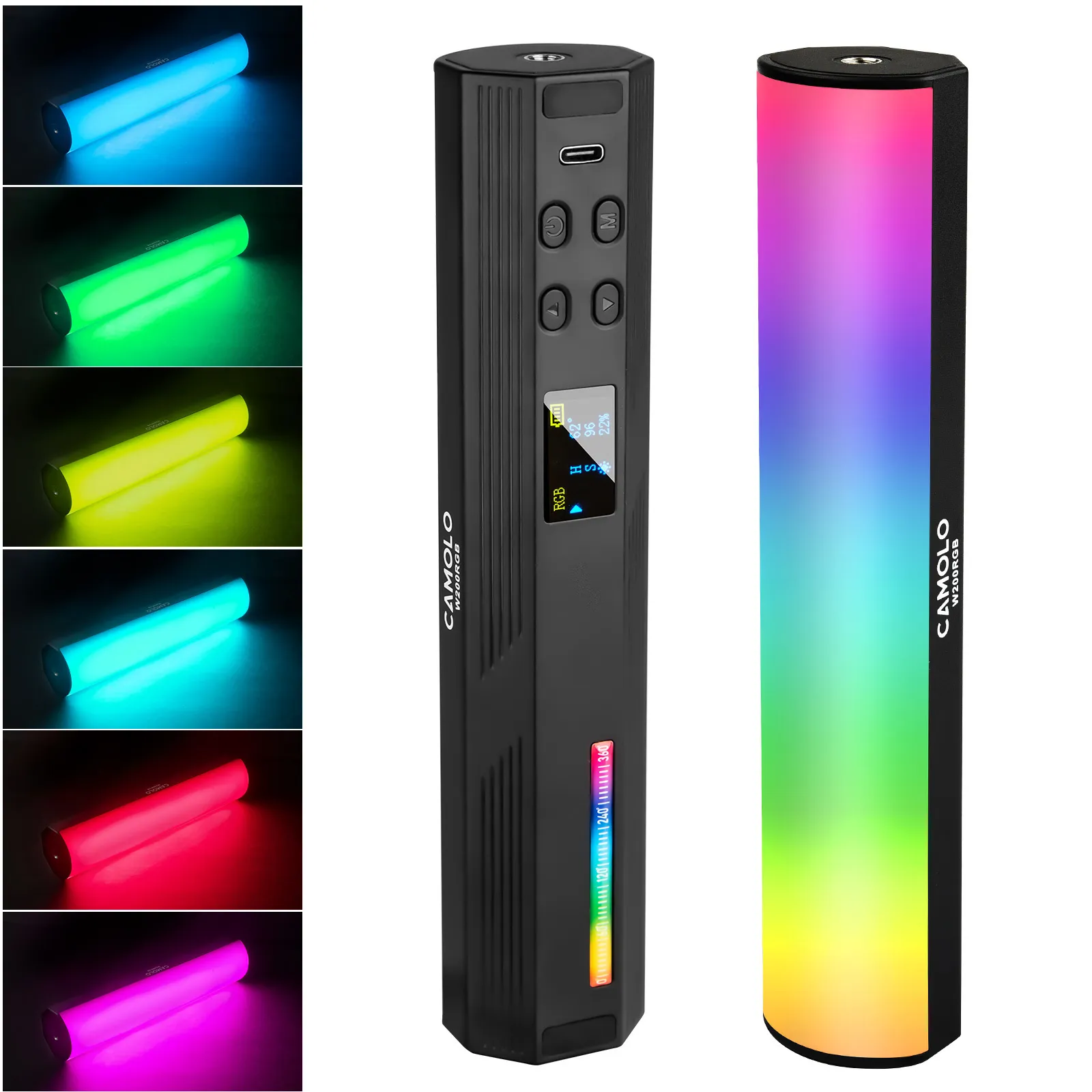 LED Light Sticks W200 LED RGB Soft Light Tube Light Handheld Pography