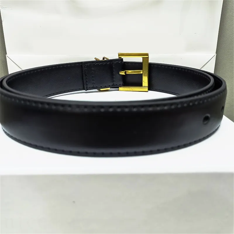 Leather luxury belt for woman designer belt mens fashionable ceinture groom simple casual cintura calfskin classical western 3cm thin belt narrow leather GA02