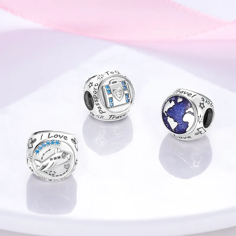 925 silver Fit Pandora Original charms DIY Pendant women Bracelets beads bracelets silver color month zircon