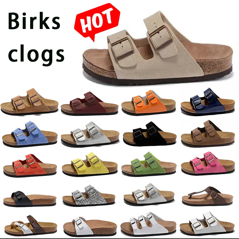 designer birkston sandals sandal slide platform Birks Boston Clogs Men Women slipper Soft luxurys designer sandals Suede Leather Strap Shoes Outdoor Size 35-46