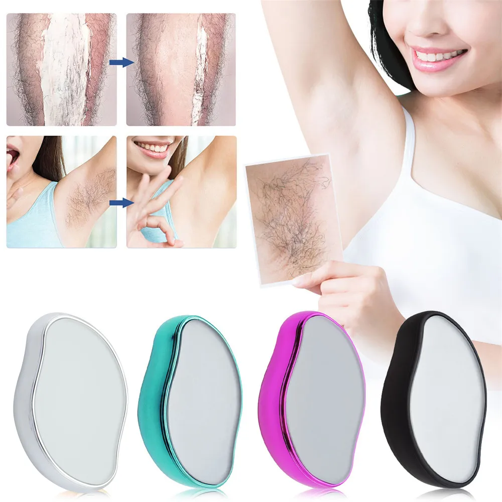 Crystal Physical Hair Removal Eraser Glass Hair Remover Epilatore indolore Pulizia facile Riutilizzabile Strumento di depilazione per la cura del corpo